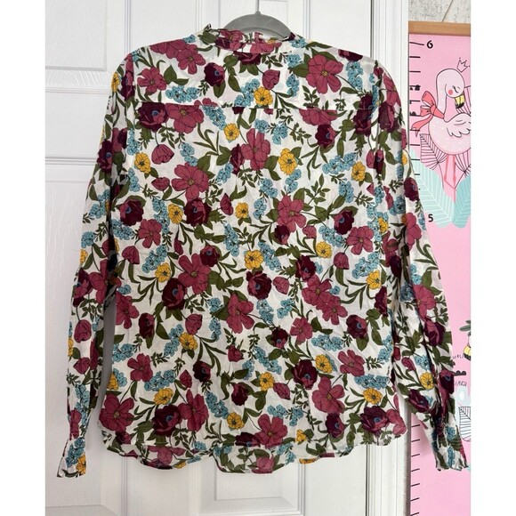 NWT Talbots XL Women’s Shirt Button Up Multicolor Long Sleeve Cotton - Picture 5 of 9